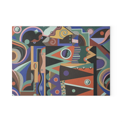 Collection decors et couleurs Pl.03 by Georges Valmiers Glass Cutting Board
