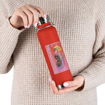 Enchanting Geisha Copper Vacuum Insulated Bottle, 22oz