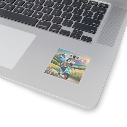 Stripes on Wheels Kiss-Cut Stickers (4 Sizes)