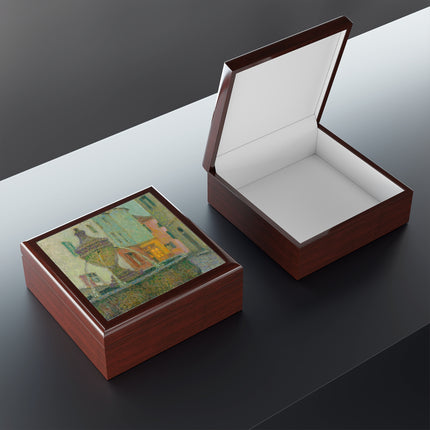 La Fontaine, Saint-Paul De Vence by Henri Le Sidaner Jewelry Box