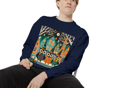 Night of the Trick-or-Treating Owlets Unisex Garment-Dyed Sweatshirt