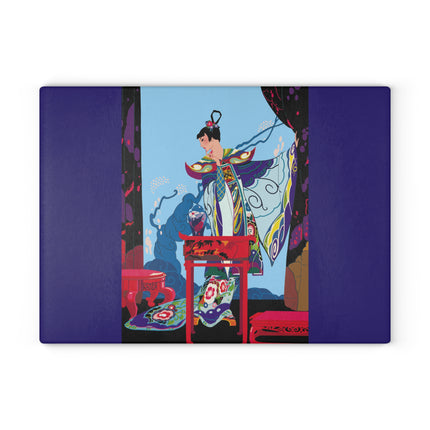 A Visual Journey by Umberto Brunelleschi Glass Cutting Board