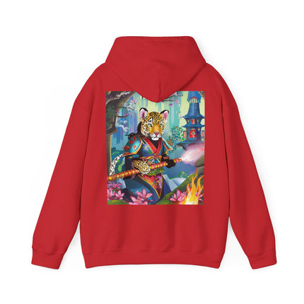 Cyberpunk Leopard – Heavy Blend™ Hooded Sweatshirt