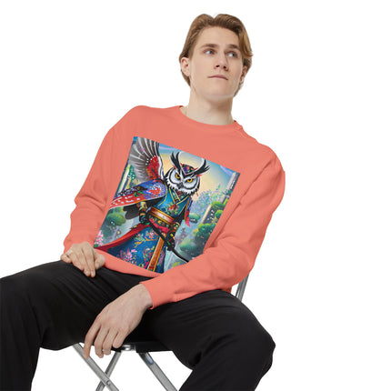 Cyberpunk Samurai Owl Sweatshirt