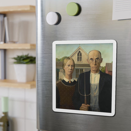 American Gothic by Grant Wood Die-Cut Magnets (5 Sizes)
