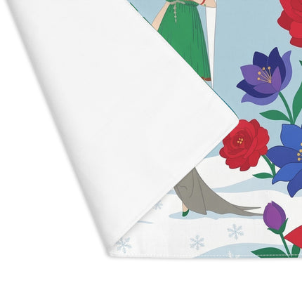 🪷❄️ The Winter Incense Garden Placemat – Art Deco Holiday Serenity