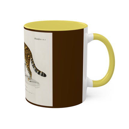 Jaguar by Charles Dessalines D' Orbigny Colorful Mugs, 11oz