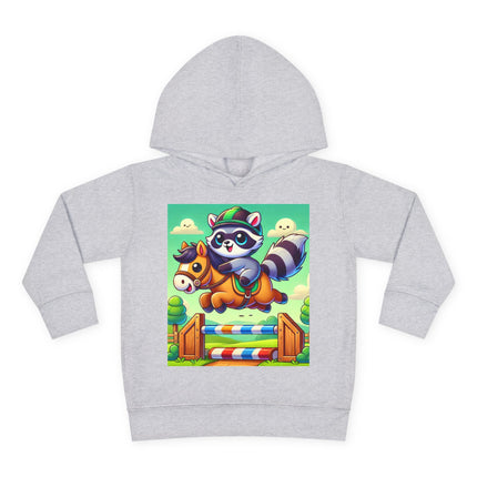 Raccoon Rider Toddler Pullover Fleece Hoodie