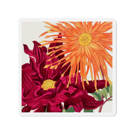 Dahlia Flower by Tanigami Kônan Die-Cut Magnets (5 Sizes)