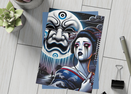Geisha’s Black Ink Tears Postcards (envelopes included) - Bundles of 10, 30, 50 Pieces
