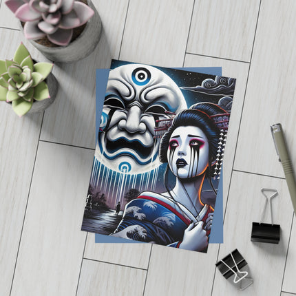 Geisha’s Black Ink Tears Postcards (envelopes included) - Bundles of 10, 30, 50 Pieces