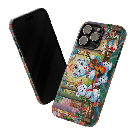Melodies of the Snow Lion Cub Phone Cases