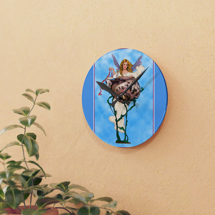 Enchanting Serenity Acrylic Wall Clock