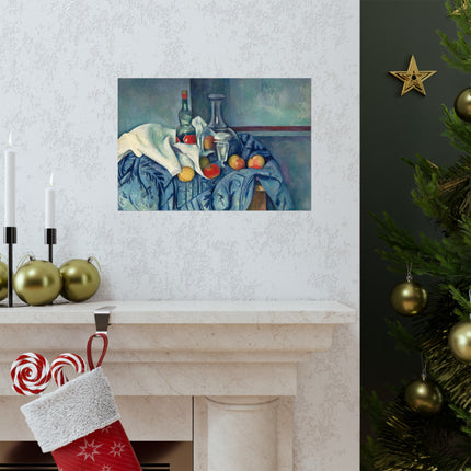 The Peppermint Bottle by Paul Cézanne Matte Horizontal Posters