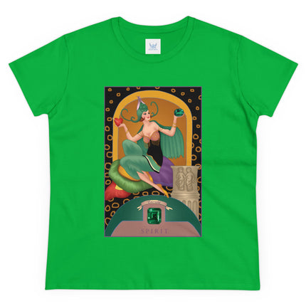 May & Emerald (from the Gem Series) by Sofia Chiostri Women's Midweight Cotton Tee