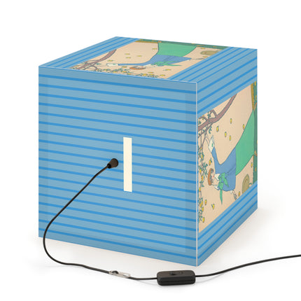 Le Verger by Georges Lepape Light Cube Lamp