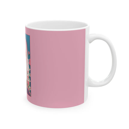 August & Peridot (from the Gem Series) by Sofia Chiostri Ceramic Mug 11oz