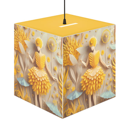 Dandelion Fairy Light Cube Lamp