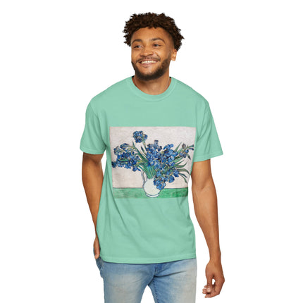 Irises by Vincent Van Gogh Unisex Garment-Dyed T-shirt