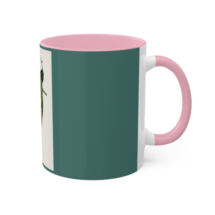 Indian Peafowl by Charles Dessalines D' Orbigny Colorful Mugs, 11oz