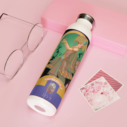 October & Opal, Tourmaline (from the Gem Series) by Sofia Chiostri Slim Water Bottle