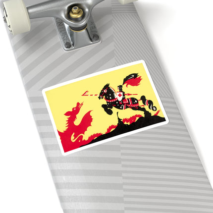 George and the Dragon Kiss-Cut Stickers (4 Sizes)