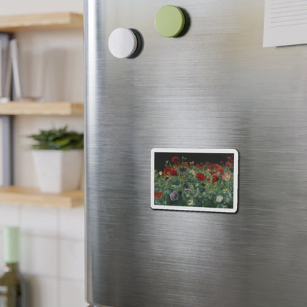 Poppies (A Study of Poppies for Carnation, Lily, Lily, Rose) by John Singer Sargent Die-Cut Magnets (5 Sizes)