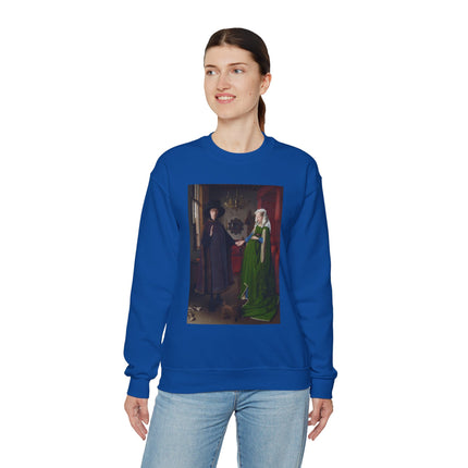 Arnolfini Portrait by Jan Van Eyck Heavy Blend™ Crewneck Sweatshirt