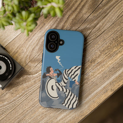 Art Deco Smoker Phone Case – Glamorous Lounging & Timeless Allure