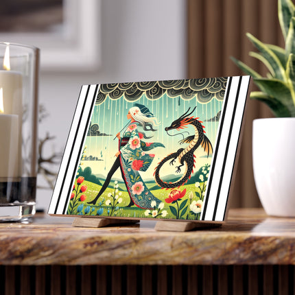 The Dragon Fairy’s Stride Ceramic Tile