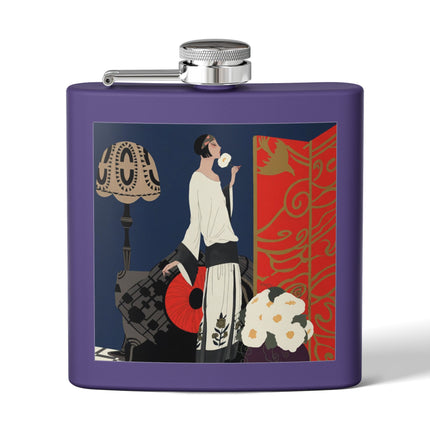 Art Deco Flapper Flask – Elegant Sip & Timeless Style