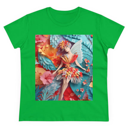 Hibiscus Fairy Women's Midweight Cotton Tee