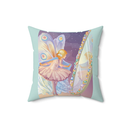 Reflections of Enchantment Spun Polyester Square Pillow