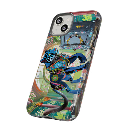 Cyber Panther's Hunt Phone Cases
