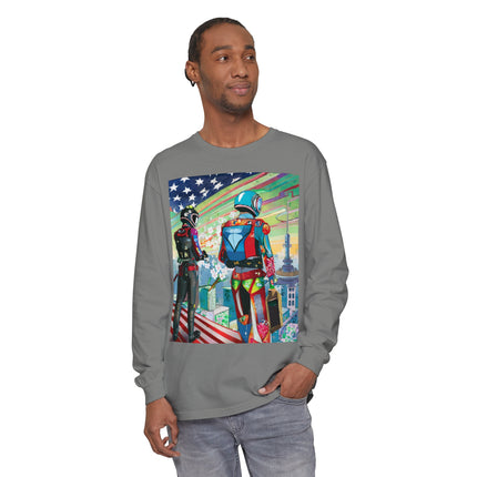 NSA Cyber Punk Computer Hacking Team Long Sleeve T-Shirt