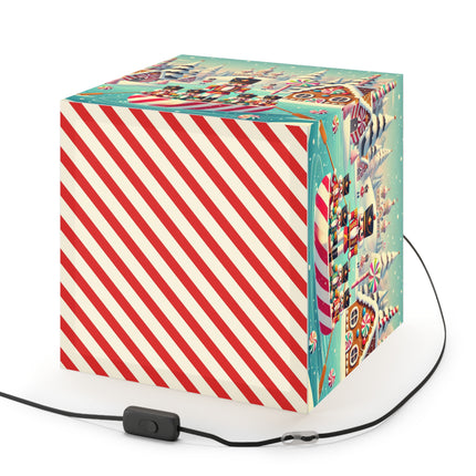 Nutcracker Candy-Striped Adventure Light Cube Lamp