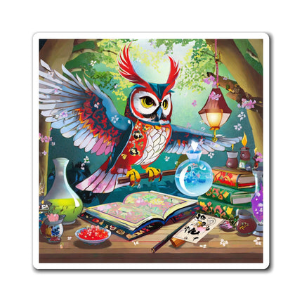 Owl's Magical Workshop Magnet (3 Sizes)