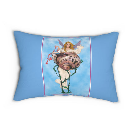 Enchanting Serenity Spun Polyester Lumbar Pillow