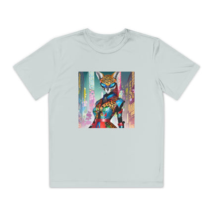 Cyber Cat Glamour Youth Competitor Tee
