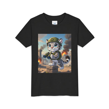 Snow Leopard Lookout Youth Short Sleeve Tee