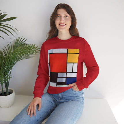 Composition with Red, Yellow, Blue, and Black by Piet Mondrian Heavy Blend™ Crewneck Sweatshirt