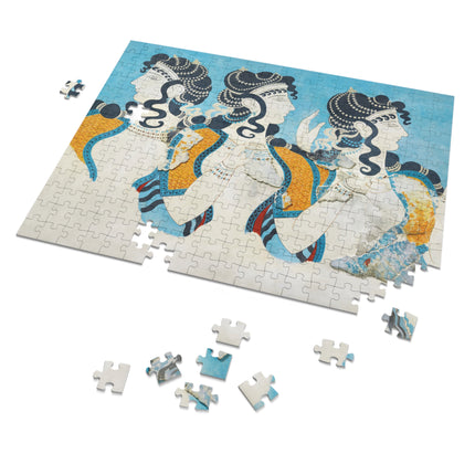 Reproduction of Ladies in Blue by Emile Gilliéron Jigsaw Puzzle (30, 110, 252-Piece)