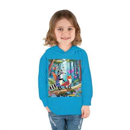 Whimsical Woodland Toddler Pullover Fleece Hoodie