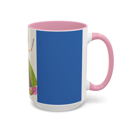 Lady with the Golden Fish Colorful Mugs – Whimsical Fashion & Playful Fantasy
