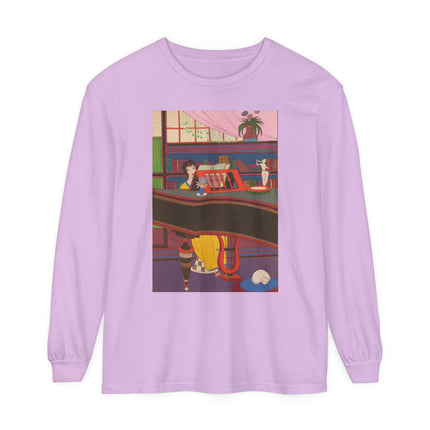 La Musique by Charles Martin Garment-dyed Long Sleeve T-Shirt