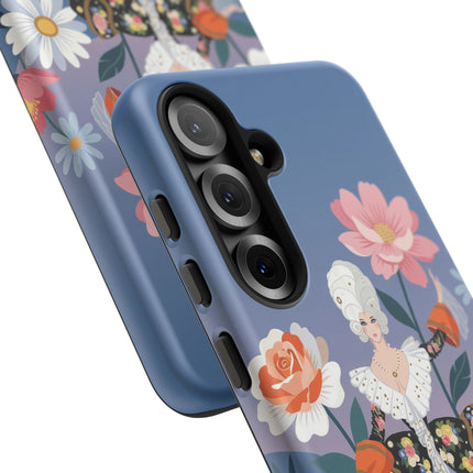 🌸🎀 The Grand Floral Promenade Phone Case – Art Deco Fashion Fantasy