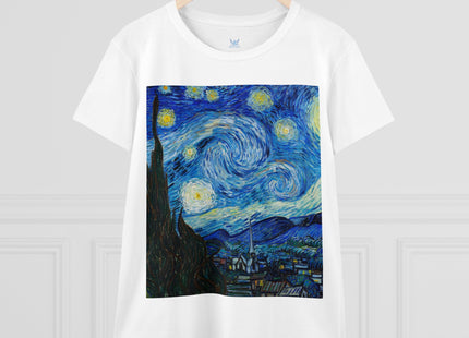 The Starry Night by Vincent Van Gogh Women's Midweight Cotton Tee
