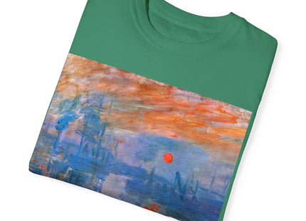 Sunrise by Claude Monet Unisex Garment-Dyed T-shirt