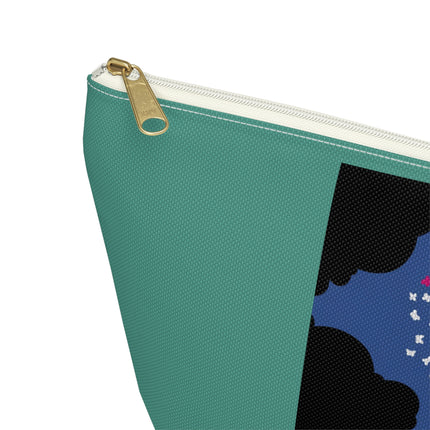 Butterfly Enchantress Cosmetic Bag – Ethereal Art Deco Magic & Pastel Dream