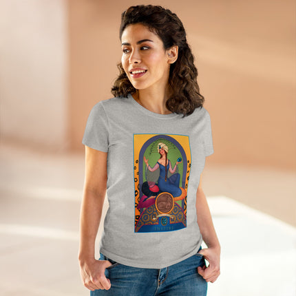 December & Tanzanite (from the Gem Series) by Sofia Chiostri Women's Midweight Cotton Tee